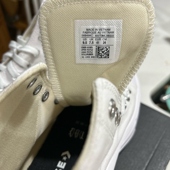 Converse High Top Platform CTAS Hi Move White 9.5 - Picture 6 of 7